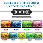 24/7 Mode LED Aquarium Light for Plants-Full Spectrum Fish Tank Light with Timer, Auto On/Off, 7 Colors, Adjustable Brightness, 3 Modes for 18 Inch to 24 Inch Freshwater Tank, 18W - Image 3