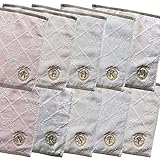 フラワーイニシャル タオルハンカチ 546519-28(20/E) ニコット 綿 ギフト コットン cotton 素敵 贈り物 リボン