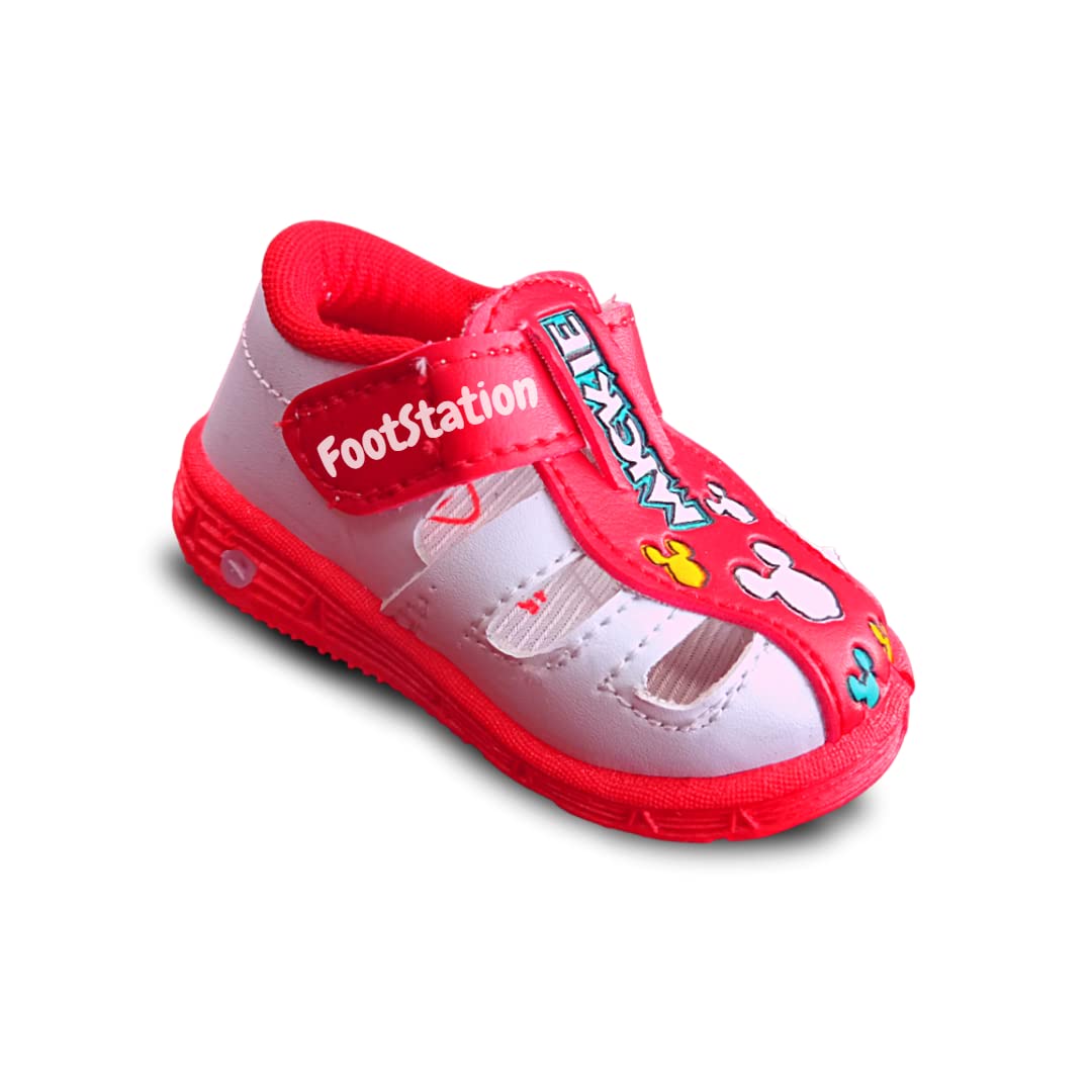 FootStation Chu-Chu Sound Musical First Walking Cozy Sandals for Baby Boys and Baby Girls Age 9-22 Months (Red, 9_Months) (B0BYKBCKZ9) Amazon Price History, Amazon Price Tracker