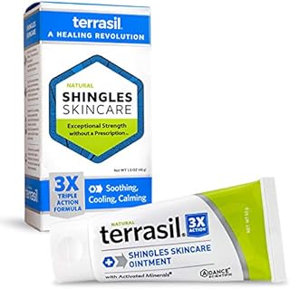 Shingles Skincare Cream – 3X Triple Action Patented Natural Formula for Shingles Sufferers by Terrasil – 45gm tube