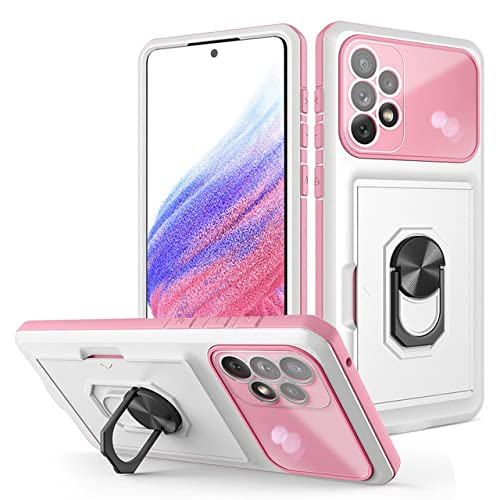 Coque Samsung Galaxy A12 4G avec fente pour carte bancaire intégrée coloris blanc
