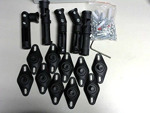 Seismic Audio - (5) NEW BLACK Ceiling Wall Home Speaker Brackets Mounts BOSE
