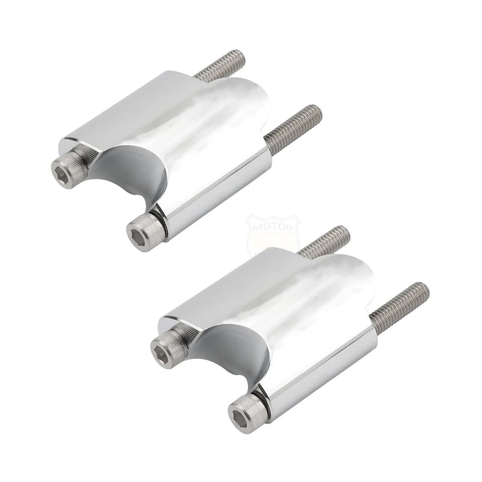 Elevadores Manillar Motocicleta para Sportster XL1200X XL 1200X XL1200 X XL 1200 X 48 Montaje Barra Elevadora Manillar Extensión Bloque Elevación Alzas Manillar Moto(Chrome)