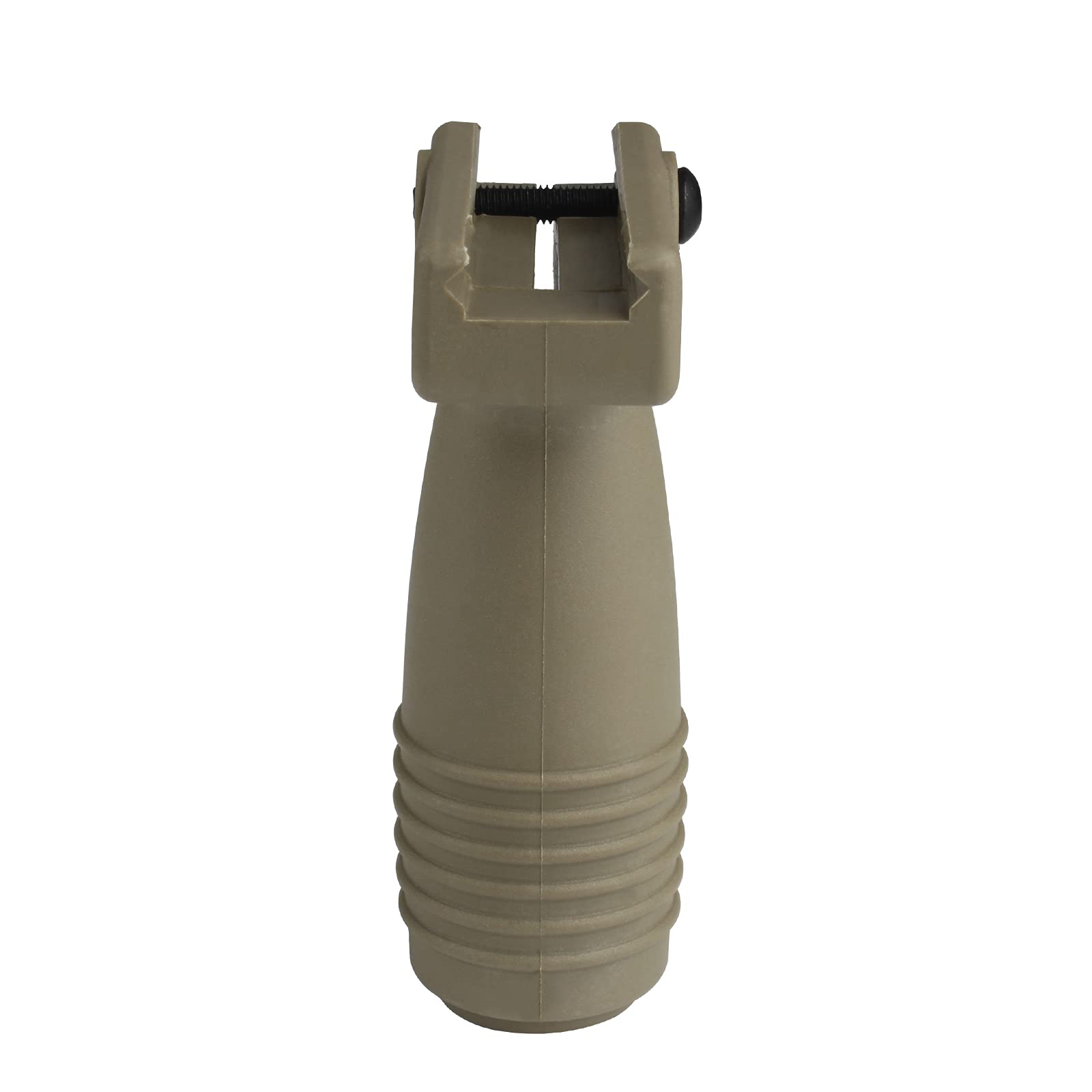 Empuñadura frontal Foregrip de nailon para airsoft, mango vertical Fore Grip para raíles Picatinny de 20 mm, montaje CJ/WB-03 (caballero cilíndrico, tan)