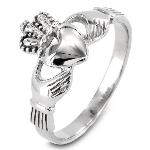 West Coast Jewelry | ELYA Stainless Steel Irish Claddagh Ring - Size 8