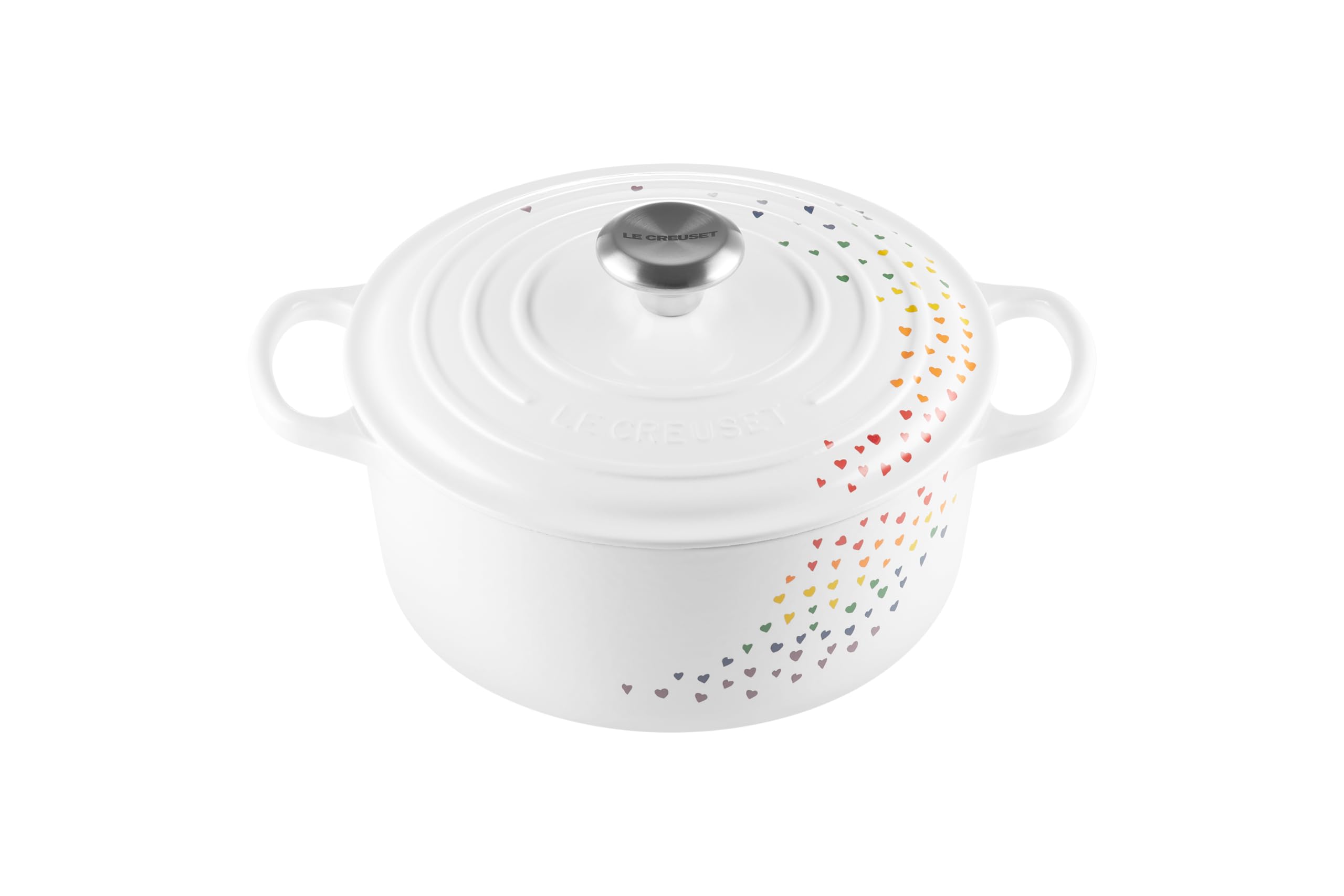 Le Creuset Signature Gusseisenbräter mit Deckel, Ø 24 cm, rund, geeignet für alle Herdarten und Induktion, Volumen: 4,2 l, 4,305 kg, Loving Collection, 21177248471430