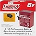 Power Wheels 6-Volt Red Rechargeable Replacement Battery for Fisher-Price Ride-On Preschool & Toddler Toy, Red