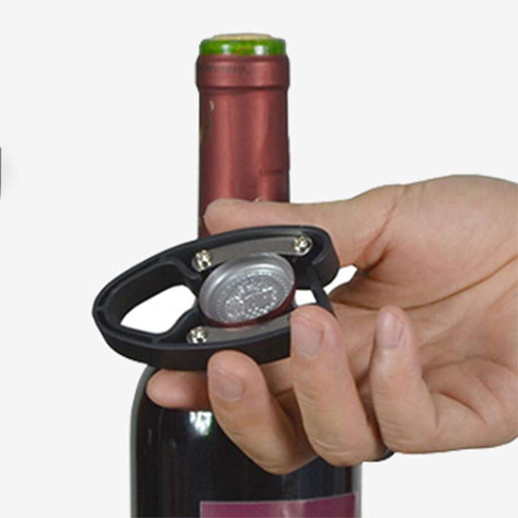 Removedor de papel de aluminio para botellas de vino, cortador de papel de aluminio, agarre cómodo, fuerte, abridor de envoltorios de estaño