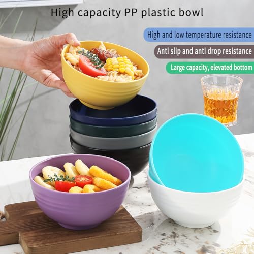 Kyraton Plastic Cereal Bowls 8 Pieces - Image 3