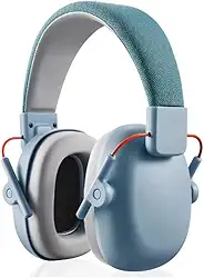 Abafador de Ruídos Infantil, Protetor Auricular para Autismo, Fone Anti-Ruído, Azul