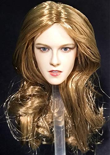 Preisvergleich Produktbild NEDTO 1 / 6 Scale Female Figure Head Sculpt, Beauty Charming Girl Doll Head for 12" Action Figure Phicen, TBLeague DH027 (C)