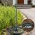 TAGEPUJIE 50 Inches Solar Bird Bath Fountain with 12" Bowl – Outdoor Cast Iron Birdbath with Solar-Powered Water Fountain, Round Base for Garden & Yard Decor (Turquoise Blue)
