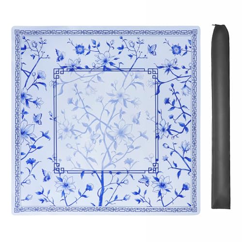 Tapete Mahjong azul con bolsa de transporte miniatura 1
