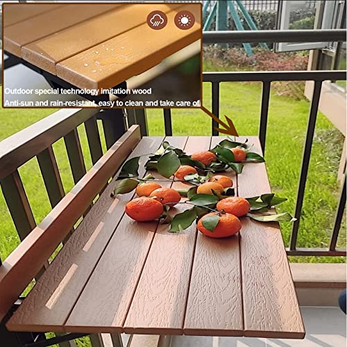 Table d'appoint pliante peu encombrante pour petits balcons et garde-corps - 4