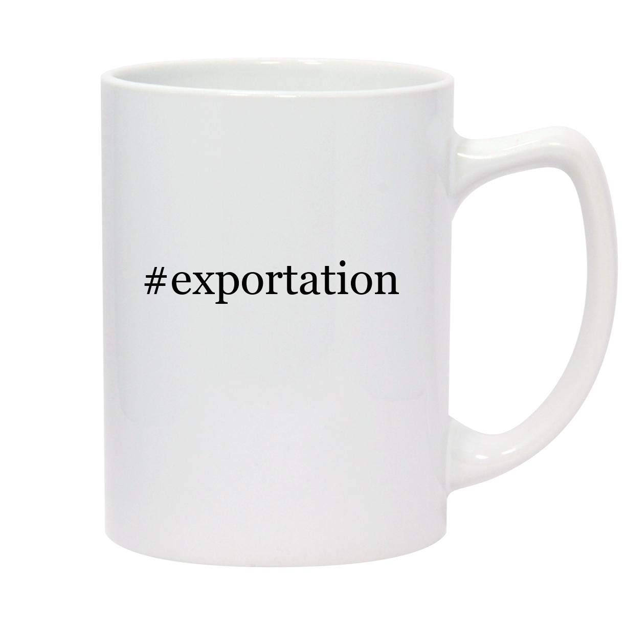 Molandra Products #exportation - 14oz Hashtag White Ceramic Statesman Coffee Mug