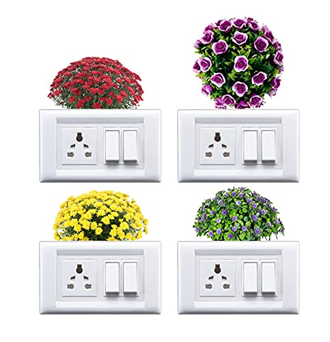 Ainan Decor Multicolor Self Adhesive Wall Switch Board Stickers, 1 Piece