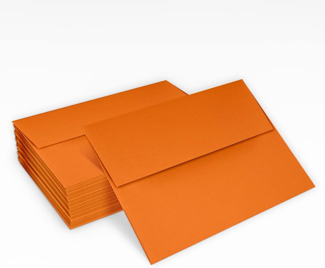 A2 Invitation Envelopes (4 3/8 x 5 3/4) - Mandarin Orange (500 Qty.)