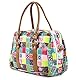 LÄSSIG Baby Wickeltasche Babytasche Kliniktasche Stylische Tasche Mama inkl. Wickelzubehör/Vintage Mero Bag, Flower Quilt
