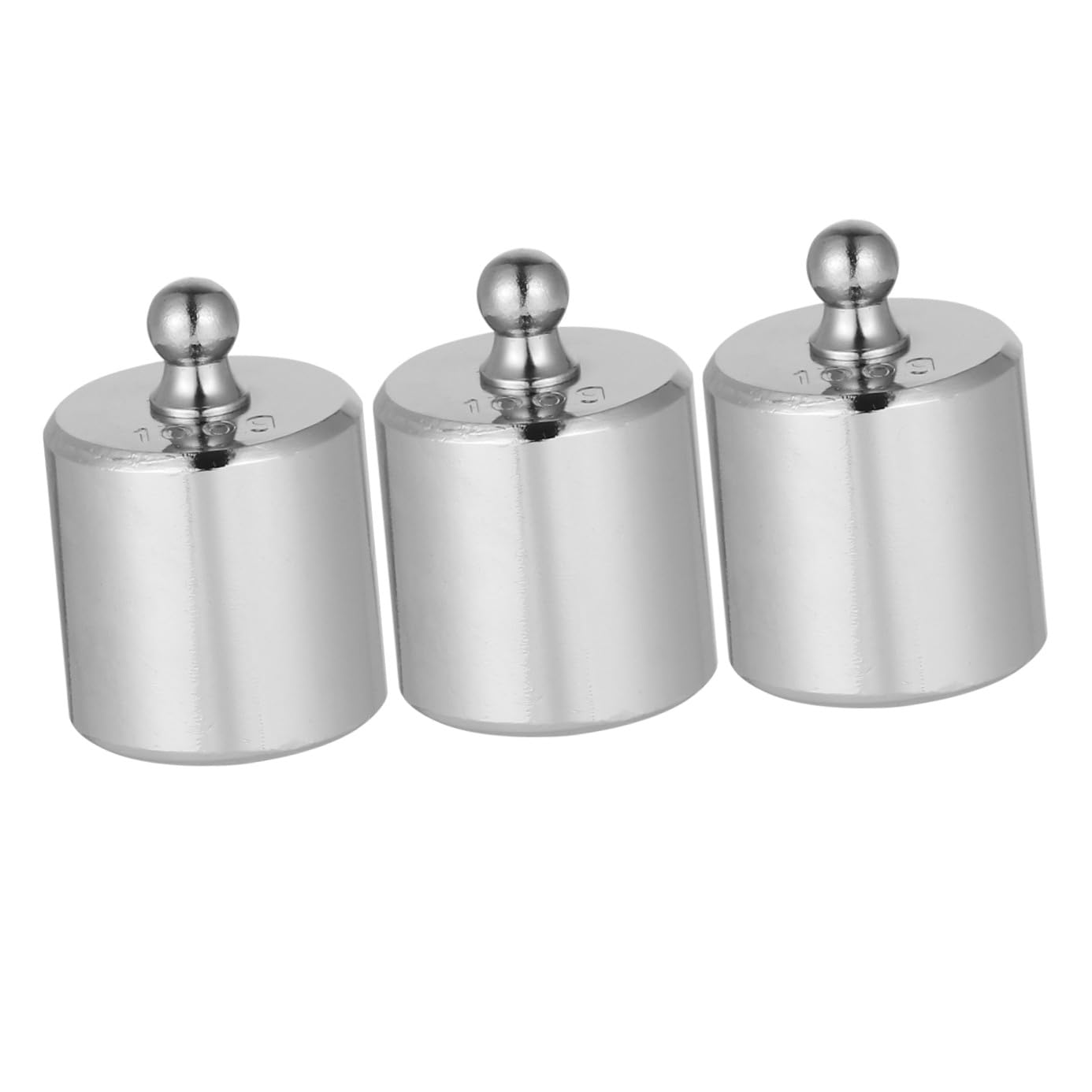 MAGICLULU 3 Pesas De Calibración Cromadas M2 Estándar 100 g Para Balanzas Electrónicas, Juego De 3 Piezas Para Calibración Precisa y Suministros Para Básculas De Laboratorio