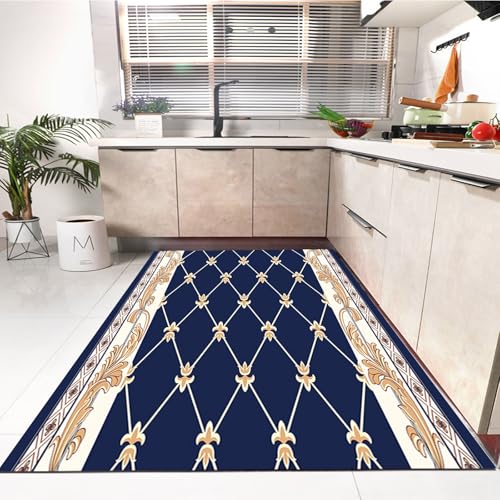 Alfombra de pasillo vintage con acabado premium resistente a la humedad 4