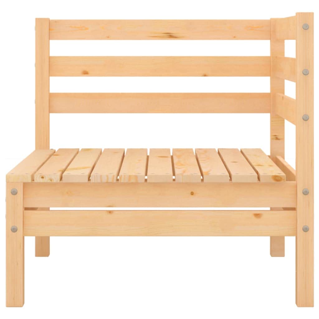 3-częściowy zestaw wypoczynkowy ogrodowy z litego drewna sosnowego, sofa do użytku na zewnątrz i meble ogrodowe ze stołem, balkonem i salonem, odporny na warunki atmosferyczne, modułowy leżak