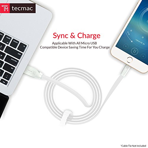 Image of TM-ZINC-MIC-WHT Data Charger Cable - 3.3 Feet (1 Meter) - (White)
