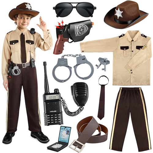 Disfraz de policía para niños con accesorios miniatura 1