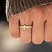Cross Rings for Women, Let Go And Let God Ring, To My Daughter, Pray On It Golden Cross Ring, Stackable Cubic Zirconia Cross Ring Eternity Promise Ring for Her Wedding Band Ring Jewelry (7#)