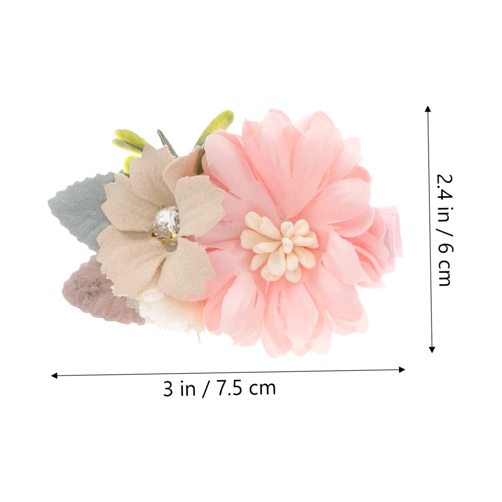 ibasenice 5 Set Di Accessori Per Per Bambine Fermagli Per A Forma Di Fiore Fermagli Per A Coccodrillo Per Neonati Fermagli Per in Tessuto Accessori Per Per Bambini Piccoli 6 Pezzi*5