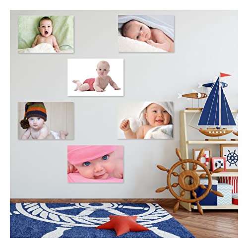 Image of SR CREATIVE CRAFT Cute Baby Posters | Smiling Baby Poster |Baby Wall Poster for Room Decor (12x18-Inches, 300GSM Thick Glossy Finish Paper) Set of 6 -pt-1