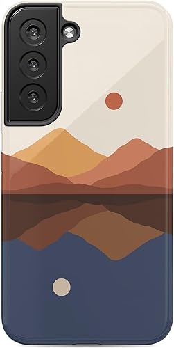 Casely Galaxy S22  Los opuestos se atraen  Dia y noche Colorblock Montañas Samsung Case EssentialGalaxy S22