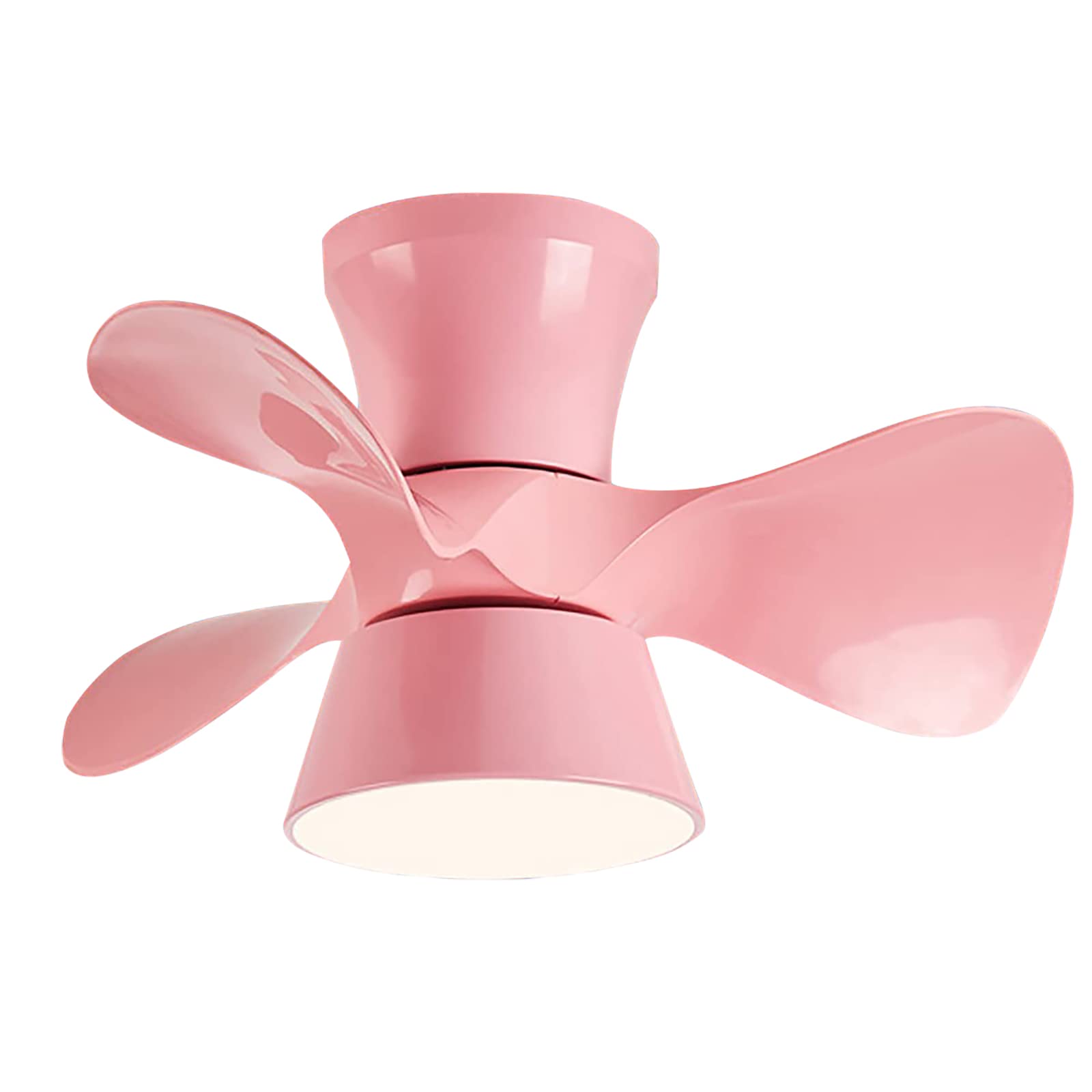 Ventilador De Techo Con Luz Y Control Remoto Reversible Silencioso 6 Velocidades Techo Ventilador LED Regulable Moderno Lampara Ventilador Techo Para Dormitorio,Rosa