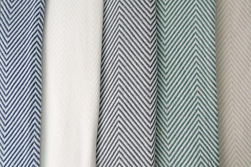 Milam London Cotton Throws For Sofa | Herringbone Throw | Bed Throws Double Size | Cotton Blanket | Settee Throws | 170 x 230 cm - Beige - Cosy Home Interiors Milam London Cotton Throws For Sofa | Herringbone Throw | Bed Throws Double Size | Cotton Blanket | Settee Throws | 170 x 230 cm - Beige - Image 5