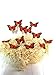 Artificial 3'' Monarch Butterflies on Wire Stems. Packs of 12- Size-3inch