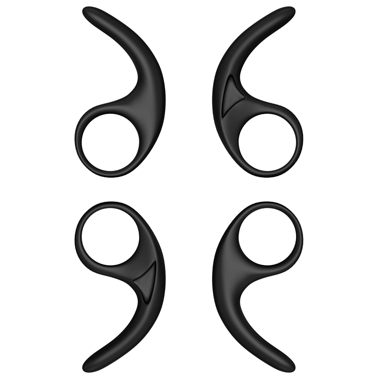 Sounce Anti-Slip Silicone Ear Buds 2-Pair 4-Pcs Silicone Earphone & Bluetooth Ear Hook Medium Size Ear Hooks Plugs for in-Ear Neckband and Earphone 9MM-13MM – [Black]-image-44