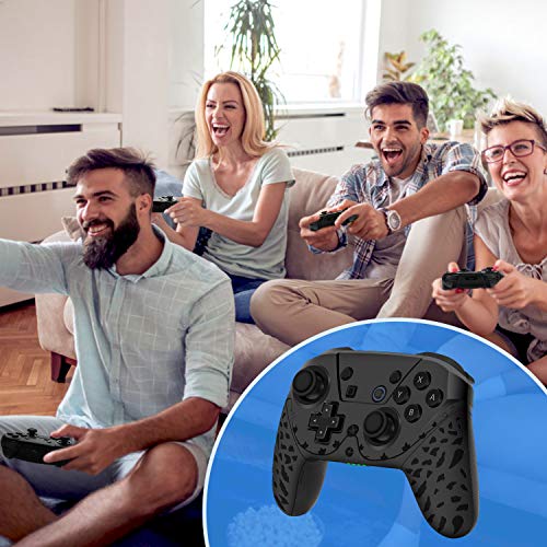 Wireless Switch Pro Controller for Switch/Switch Lite,1200mAh Built-in Rechargeable Battery Controller Gamepad Joystick. Support Screenshot and Twitch Movement, Compatible with Windows PC (Black) - Thumbnail 5