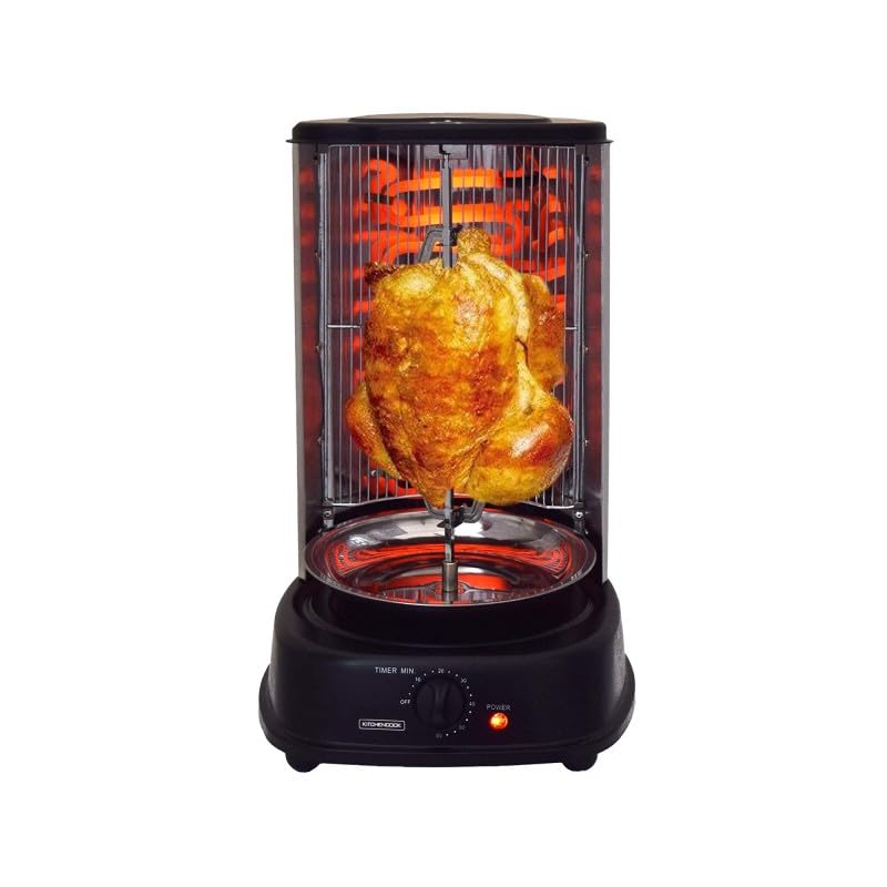 Rôtissoire Machine Kebab Inox 2000w Noire Kitchencook