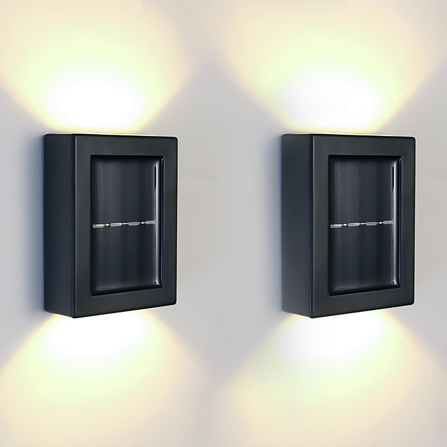 Pivalo Solar Wall Lights with Motion Sensor Auto Chargeable Waterproof Exterior LED Sconce Front Porch Security Outdoor & Indoor Lamps for Patio Garden (Pack of 2) (B0CZ4BPCQL) Amazon Price History, Amazon Price Tracker