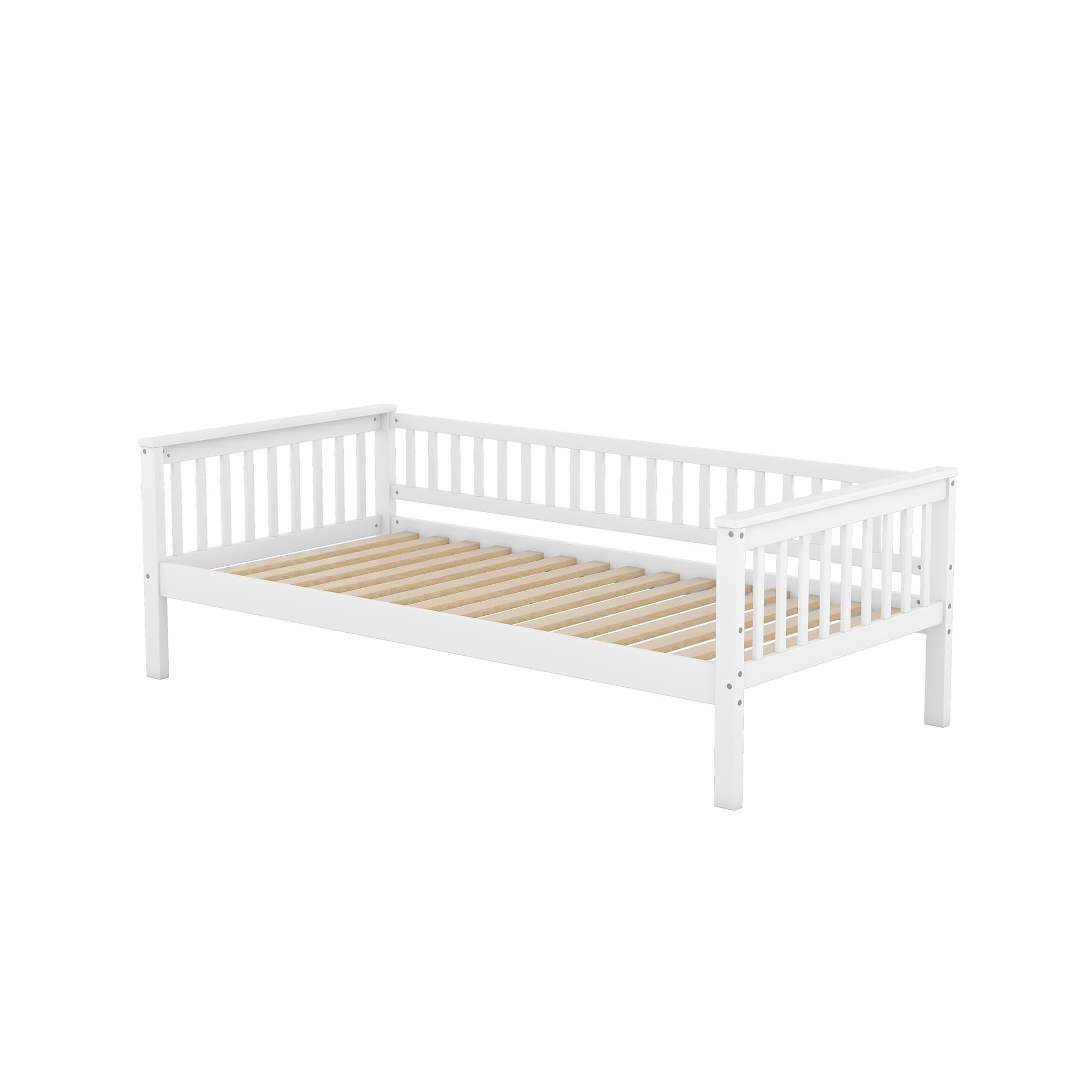 Kehun Kinderbett Etagenbett 90x200 für 2 Kinder, Hochbett Holzbett mit Stauraum Schubladen und rausfallschutz, Cabrio Funktionelle Bett mit lattenrost und Leiter, Jugendbett, Weiß, ohne Matratze