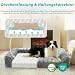 COZY KISS Orthopädisches Hundebett Ergonomisches Hundesofa - 91x16x68 cm Hundecouch mit Eierförmiger Kistenschaum für Mittlere Hunde, Waschbar rutschfest Hundebetten,Grau（Lagerverkauf）