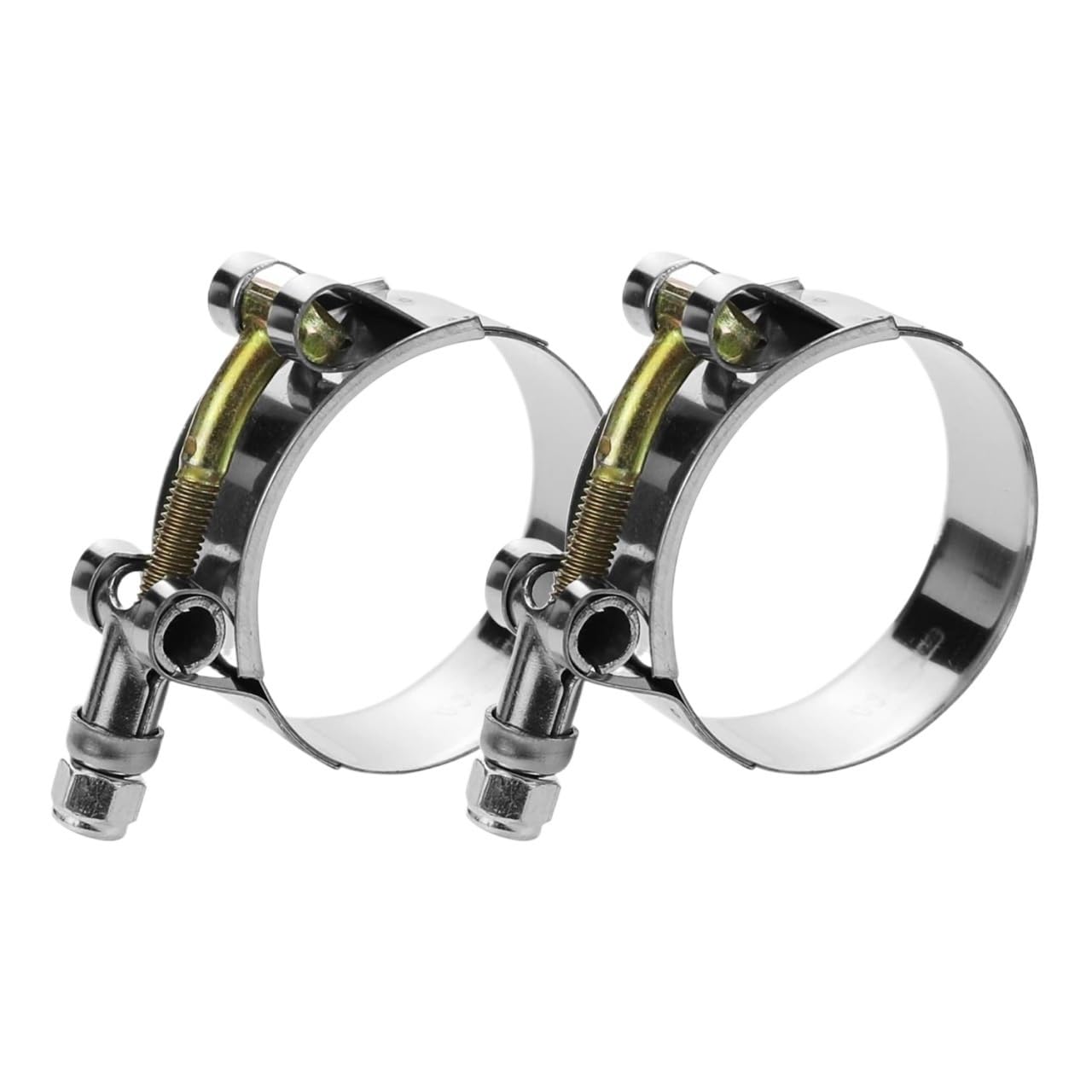 Nhafgrdb One Color Stainless Steel Hose Clips， 4Pcs Exhaust Welding Clamp T Bolt Hose Clamps 28-116Mm Stainless Steel 304 Adjustable Clip(4Pcs 89-97Mm)