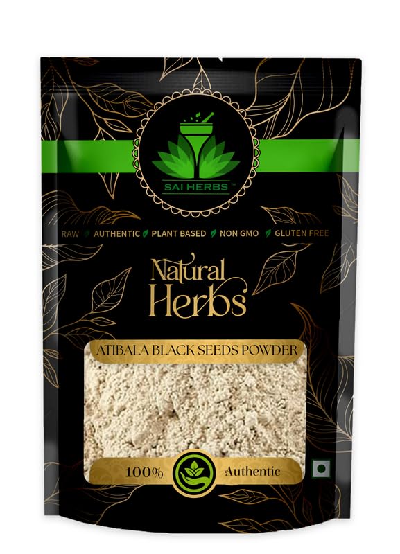 SAI HERBS Atibala Black Seeds Extract Powder - Pure & Natural (100 Grams) (B0C2V347X7) Amazon Price History, Amazon Price Tracker