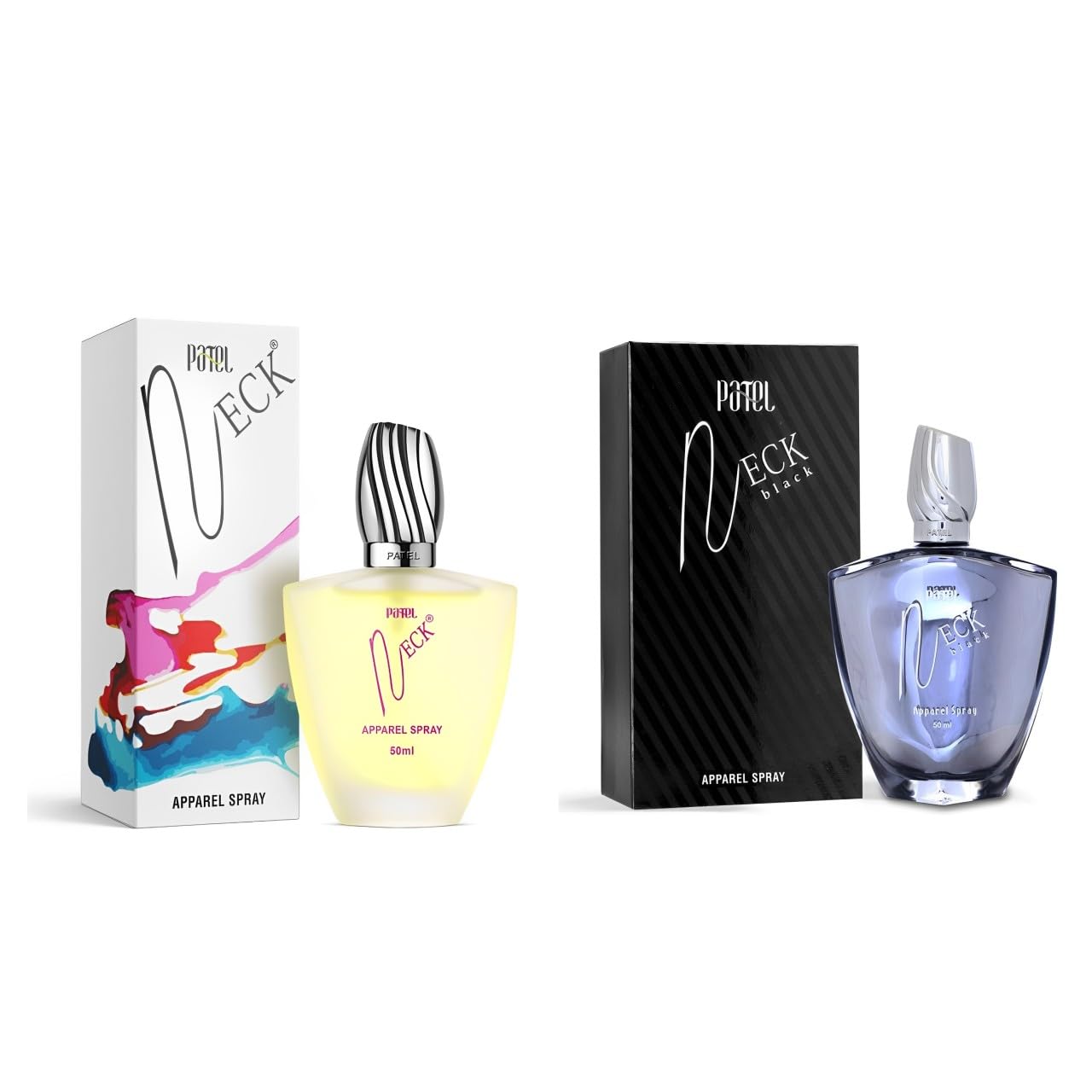 PATEL Neck & Neck Black Apparel Spray Long Lasting Fresh And Powerful Fragrance Perfume For Mens & Womens | Luxury Scent Combo of 2 (50Ml)-image-14