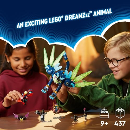 Image of LEGO DREAMZzz Zoey and Zian The Cat-Owl, TV Show Inspired Animal Toy Building Set for Kids, Toy for Girls and Boys Ages 9 Years Old and Up, 71476