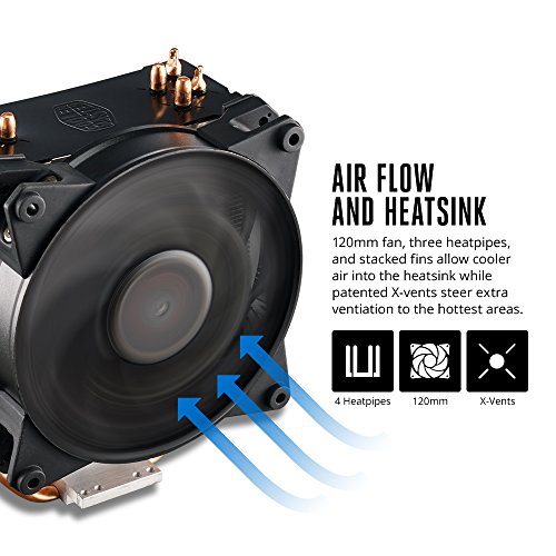 Image of Cooler Master MasterAir Pro 4 CPU Air Cooler with Continuous Direct Contact Technology 2.0