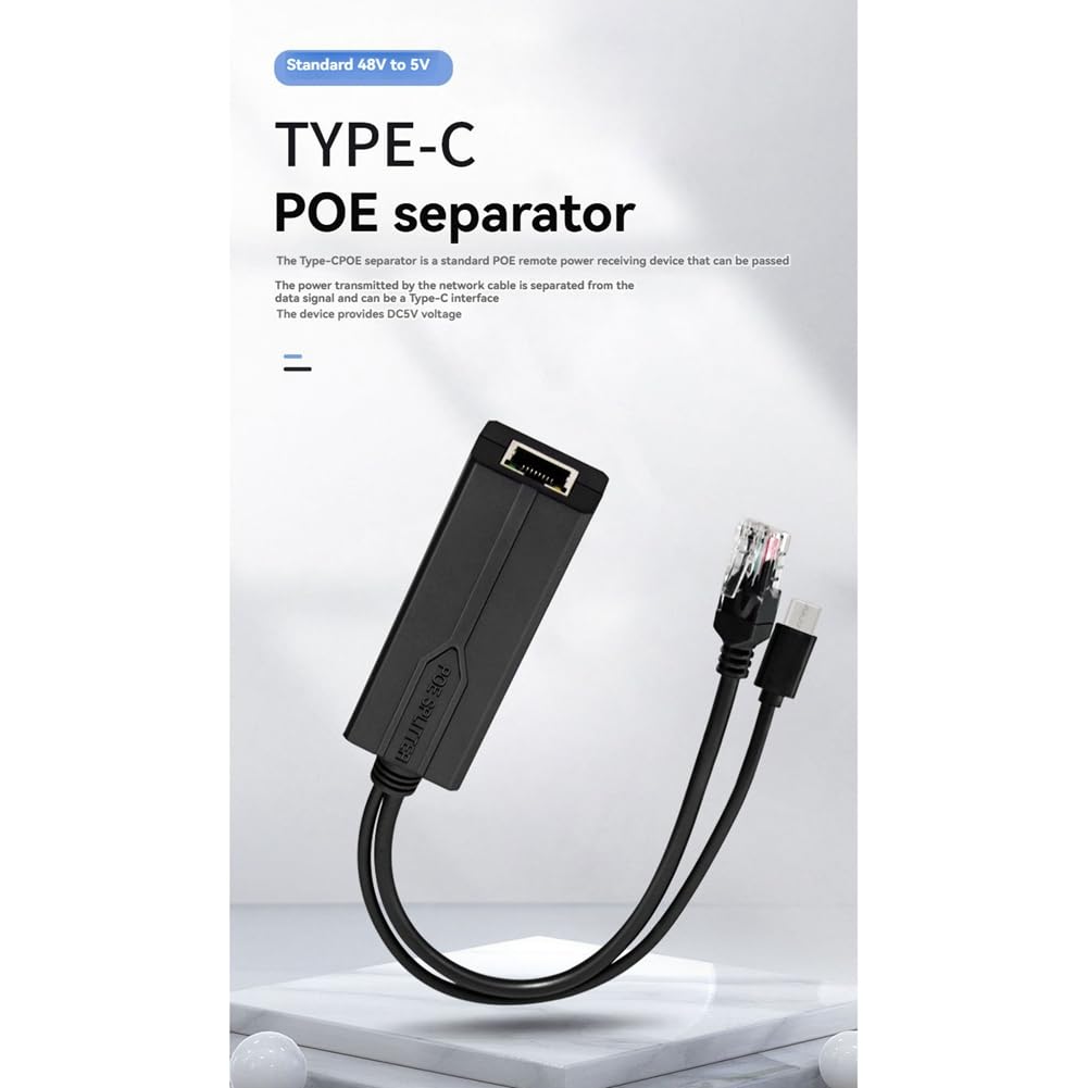 Adapter rozdzielacza Poe 48 V do 5 V 48 V do 5 V rozdzielacz Poe Splitter Poe Splitter