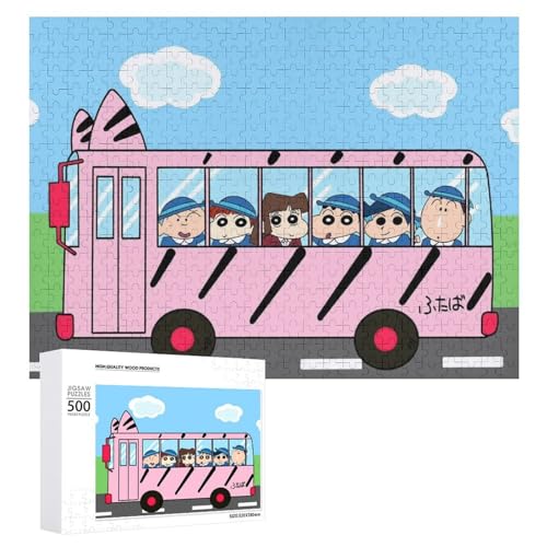 クレヨンしんちゃん パズル ジグソーパズル 木製パズル 家の装飾 誕生日プレゼント贈 子供用知育玩具 親子ゲーム ジグソーパズル フェスティブ ギフト ジグソーパズル 500 PCS