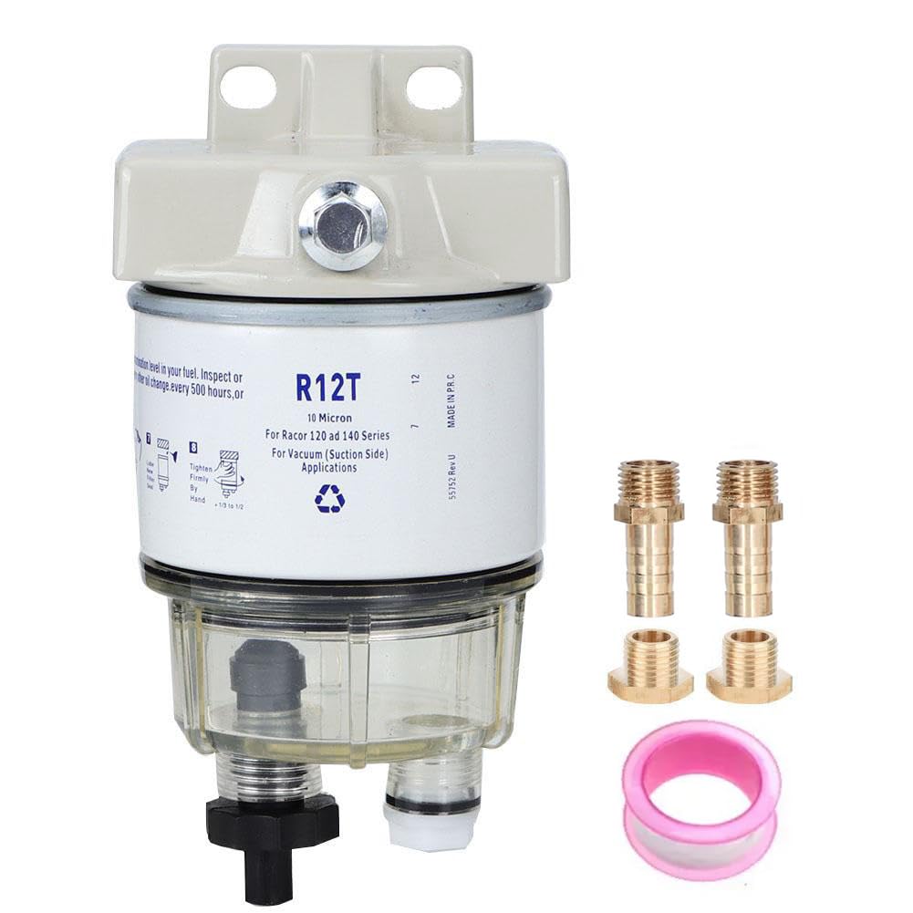 Filtro Carburante per Barca R12T 30Gph 120AT Rotazione Separatore Acqua Marina