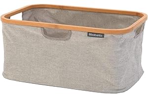 Brabantia Hi-Dry Laundry Basket with Bamboo Top, Perfect for Laundry Storage