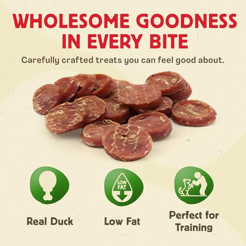 Chewmasters Duck Coins - Protein Packed Duck Dog Treats, Low Fat Training Rewards with Real Duck, No Corn Soy Wheat, Simple Recipe Dog Duck Treats for All Breeds - 32 oz image 8